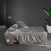 Literie en pure soie : draps de lit en soie et taie d'oreiller en soie