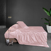 Literie en pure soie : draps de lit en soie et taie d'oreiller en soie