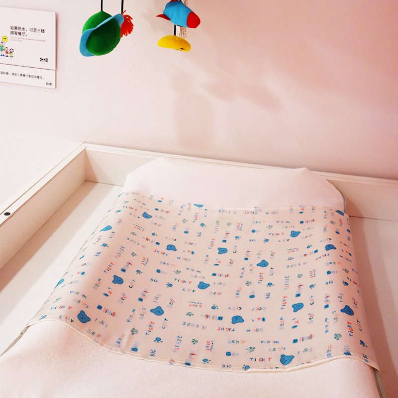 Draps de lit pour bébé en soie de mûrier imprimés en gros