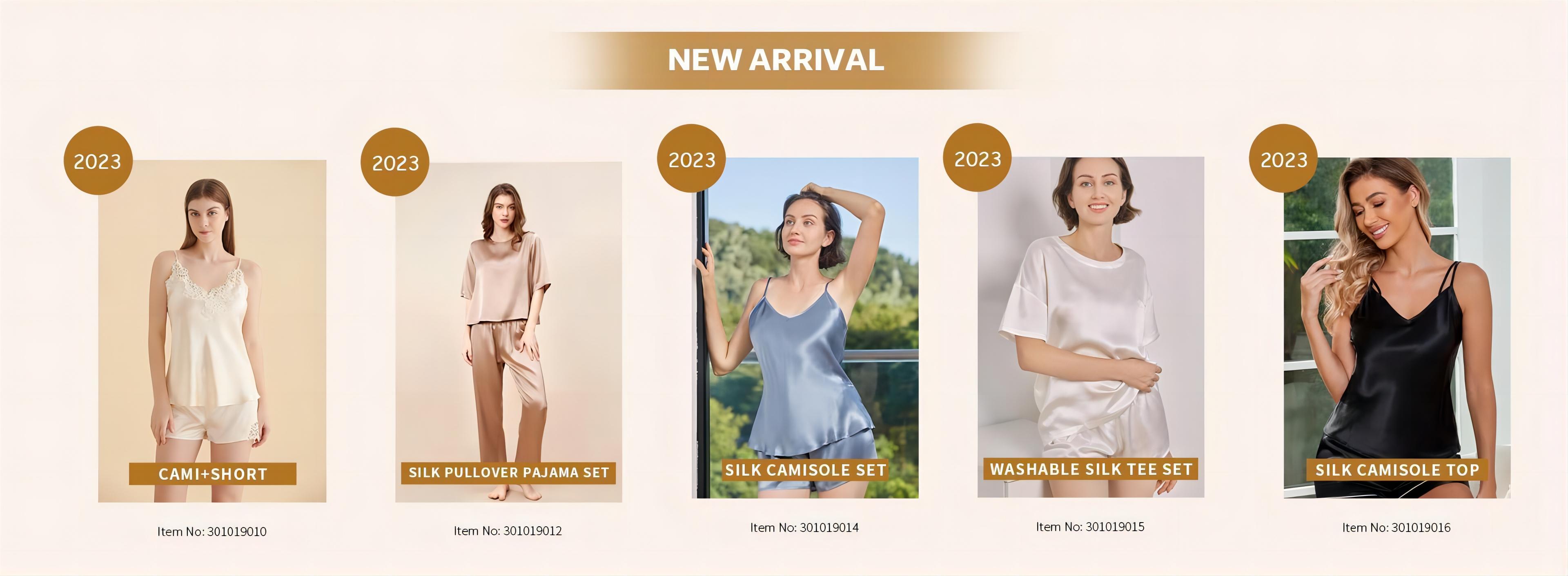 pyjama en soie nouvelle arrivée