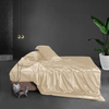 Literie en pure soie : draps de lit en soie et taie d'oreiller en soie