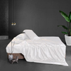Literie en pure soie : draps de lit en soie et taie d'oreiller en soie
