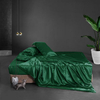 Literie en pure soie : draps de lit en soie et taie d'oreiller en soie