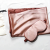 Taie d'oreiller en soie personnalisée et masque pour les yeux, vente en gros