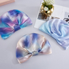 Bonnet Turban en soie de mûrier imprimé Tie-dye, 100%, prix de gros