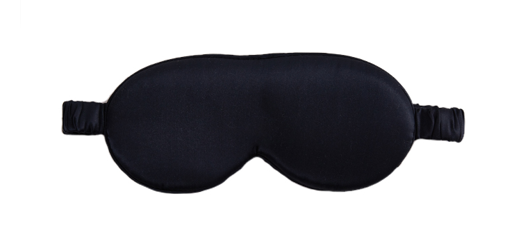 Masque pour les yeux noir 6A-Silk Satin