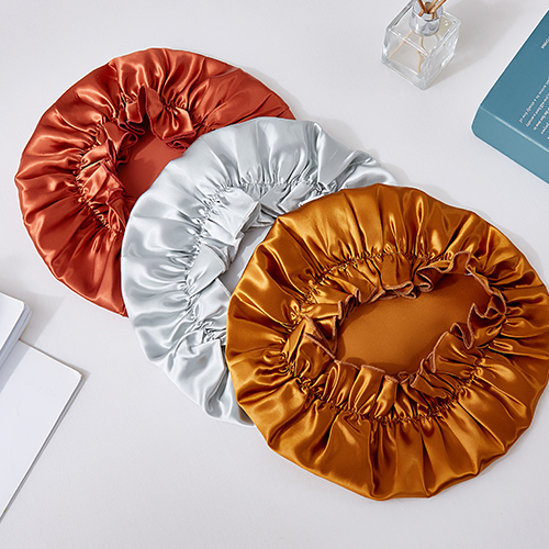 Bonnet élastique à 100% Mulberry Silk avec prix de gros Lable Custom