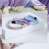 Tie-dye 19 momme imprimement fleurie 100% Silk Srunchies en stock