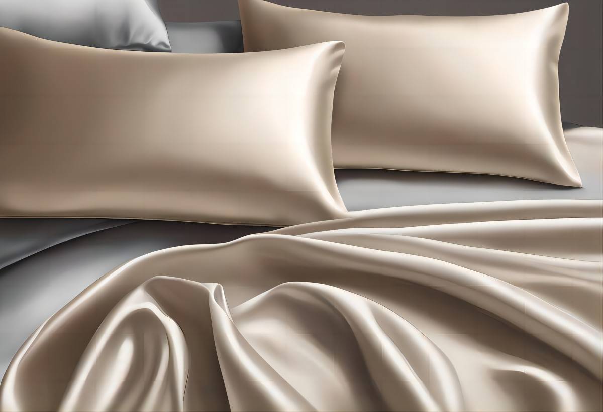 Taie d'oreiller en soie ou taie d'oreiller en satin