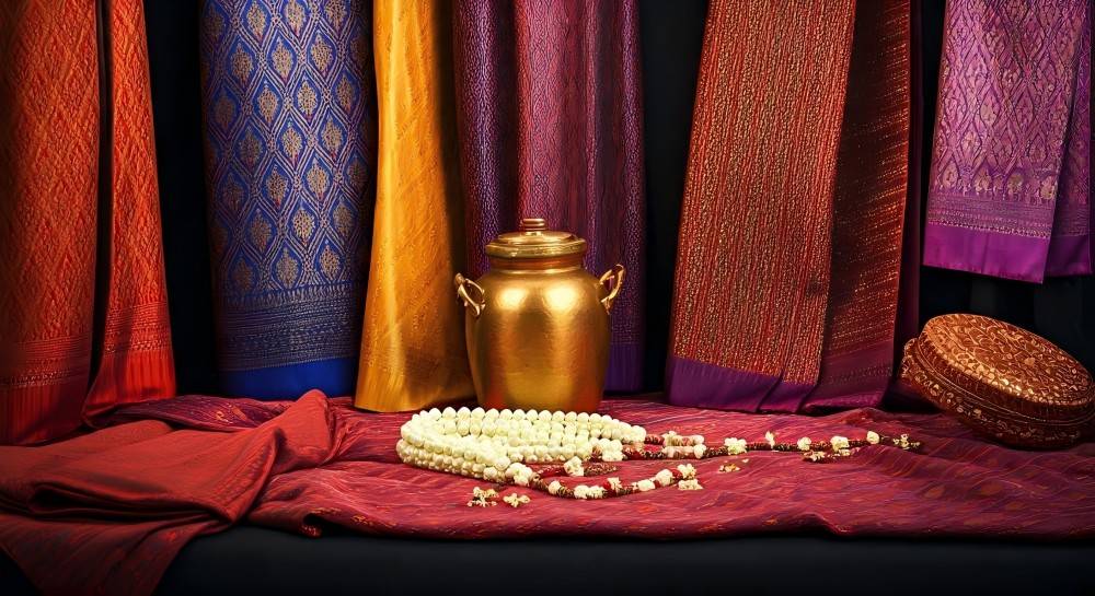 Tissu de soie thaïlandaise (1)