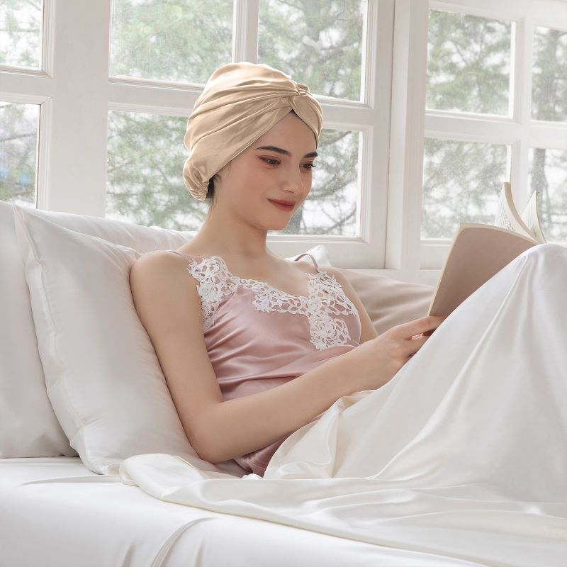 Enveloppement de cheveux en soie