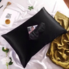Taie d'oreiller en soie personnalisée et masque pour les yeux, vente en gros