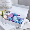 Tie-dye 19 momme imprimement fleurie 100% Silk Srunchies en stock