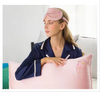 Taie d'oreiller en soie personnalisée et masque pour les yeux, vente en gros