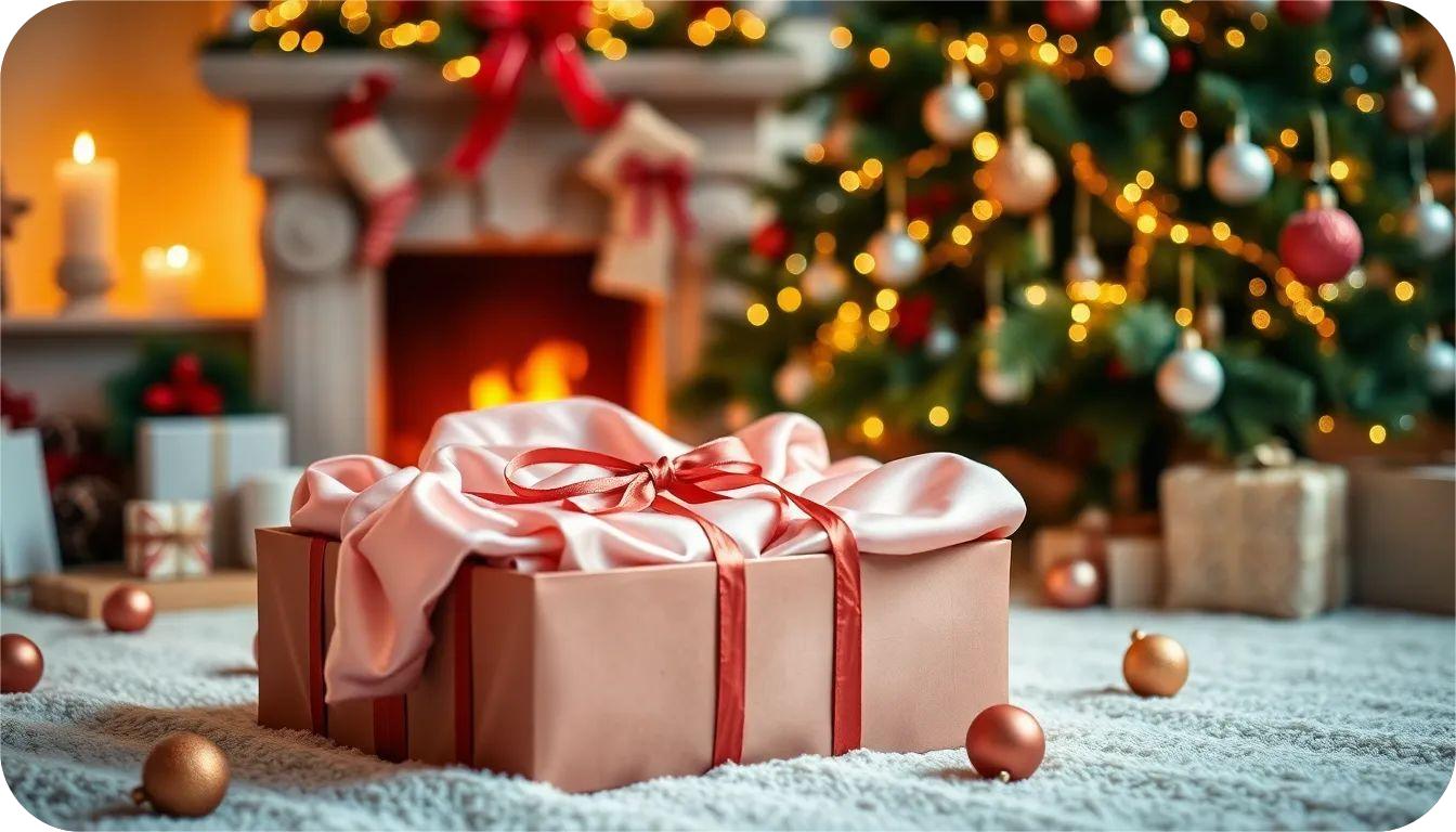 Installez-vous confortablement dans un pyjama familial : des ensembles de Noël luxueux en soie pour tous