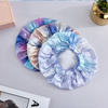 Bonnet Turban en soie de mûrier imprimé Tie-dye, 100%, prix de gros