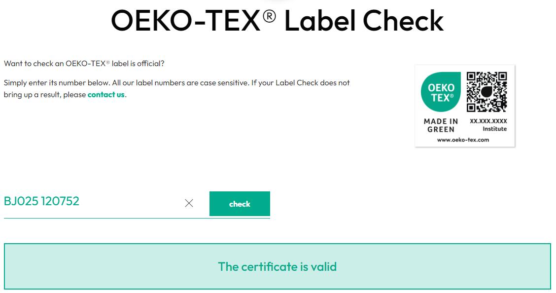 chèque oeko