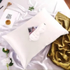 Taie d'oreiller en soie personnalisée et masque pour les yeux, vente en gros