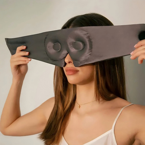 Masque de sommeil en soie à profilles 3D avec des œil