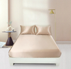 Drap-housse en soie pour cheveux et peau : drap-housse en soie de mûrier, literie en soie lisse anti-frisottis à poche profonde pour cheveux et visage en vrac – Taihu Snow Silk