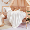 Vente en gros de draps de berceau en soie de mûrier pour berceau et mini berceau, drap-housse en soie véritable biologique 19/22 Momme, approvisionnement en vrac - Taihu Snow Silk