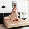 Draps-housses en soie de mûrier : drap-housse en pure soie 19/22 momme, drap-housse en soie douce et rafraîchissante à poche profonde pour lit double, queen, king size, en vrac – Taihu Snow Silk