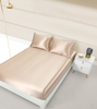 Drap-housse en soie pour cheveux et peau : drap-housse en soie de mûrier, literie en soie lisse anti-frisottis à poche profonde pour cheveux et visage en vrac – Taihu Snow Silk