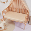 Draps de berceau en soie pour cheveux et peau : drap-housse en soie de mûrier biologique, drap de lit de bébé hypoallergénique doux en vrac – Taihu Snow Silk