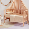 Vente en gros de draps de berceau en soie de mûrier pour berceau et mini berceau, drap-housse en soie véritable biologique 19/22 Momme, approvisionnement en vrac - Taihu Snow Silk